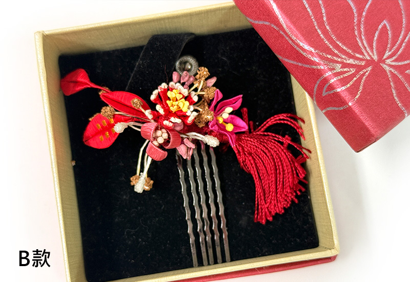 客家纏花雙花飾